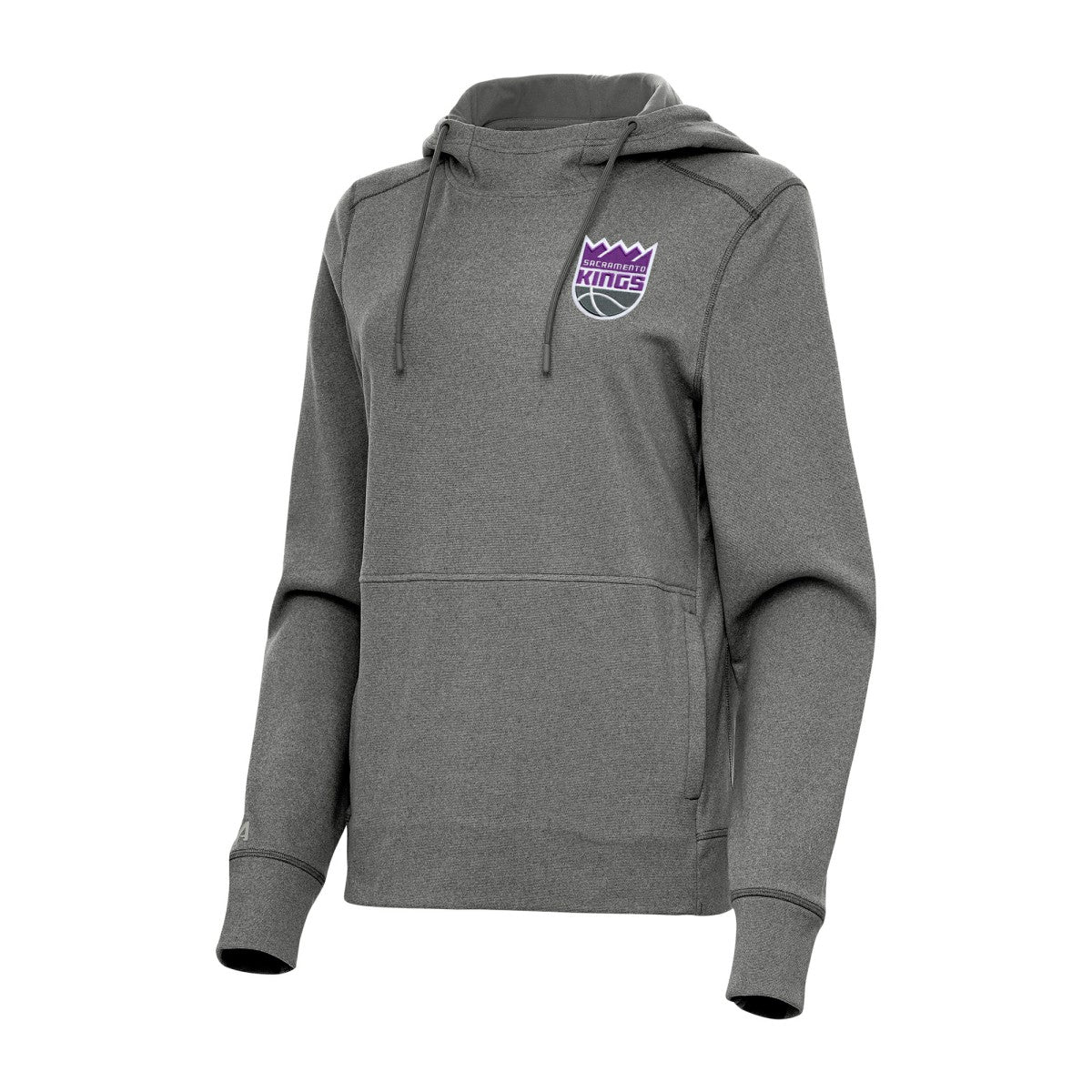 Sacramento Kings Antigua Women's Justice Pullover Hoodie - Heather Charcoal outlet