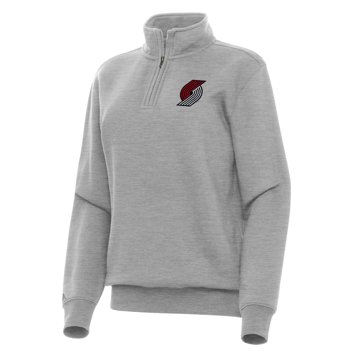 Portland Trail Blazers Antigua Women's Victory Quarter-Zip Sweatshirt - Heather Gray sale