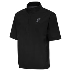 San Antonio Spurs Antigua Brisk Quarter-Zip Windbreaker - Black discount