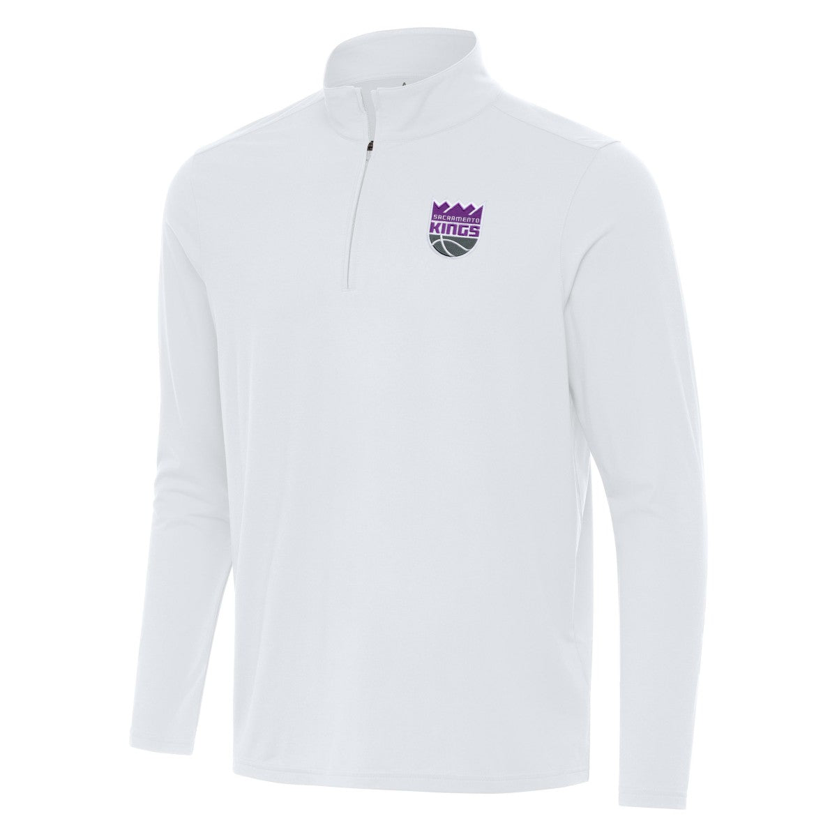 Sacramento Kings Antigua Intent Quarter-Zip Top - White discount