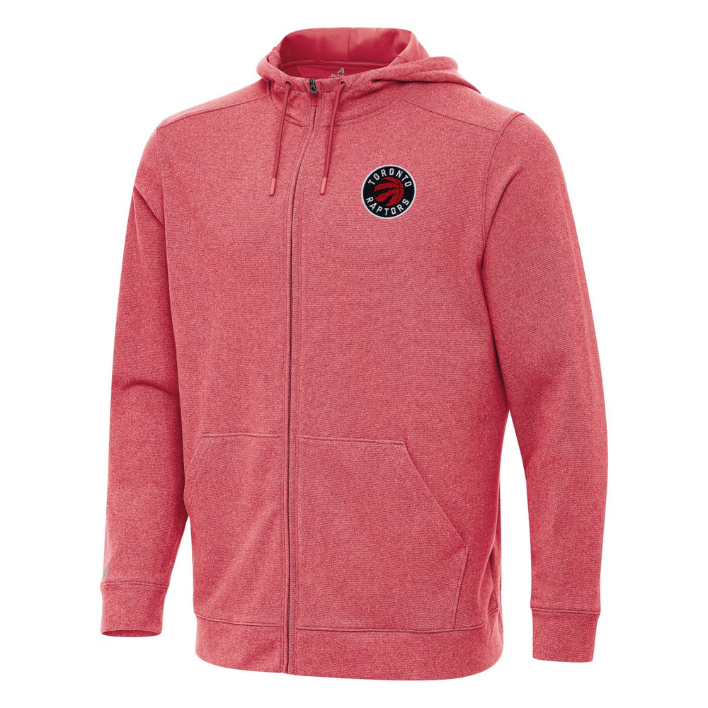 Toronto Raptors Antigua Effortless Full-Zip Hoodie Jacket - Heather Red on sale