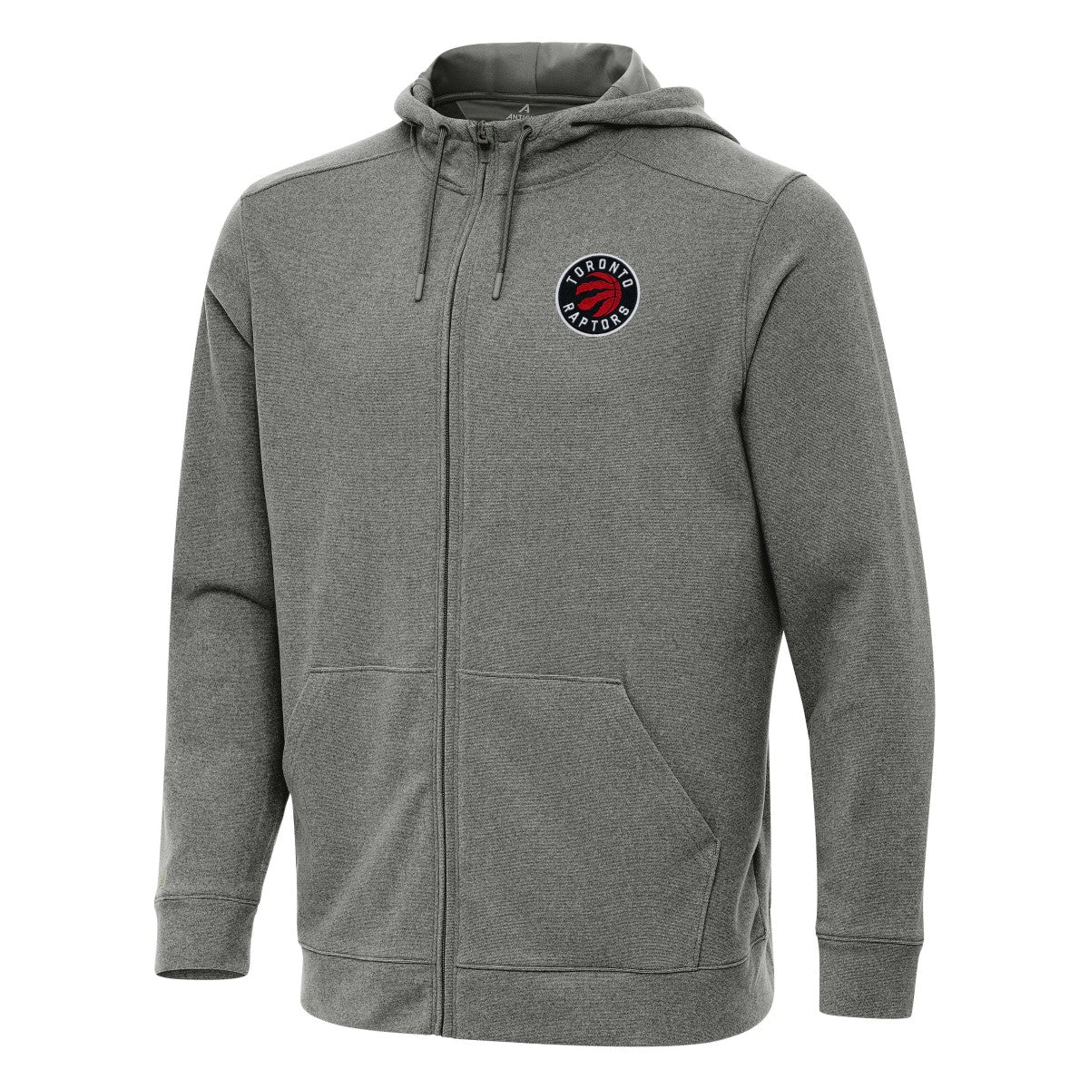 Toronto Raptors Antigua Effortless Full-Zip Hoodie Jacket - Heather Charcoal discount