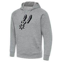 San Antonio Spurs Antigua Big & Tall Victory Raglan Pullover Hoodie - Heather Gray cheap