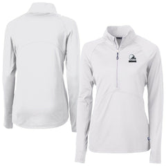NFL Cleveland Browns Cutter & Buck Women's Adapt Eco Knit Stretch Recycled Half-Zip Pullover Top