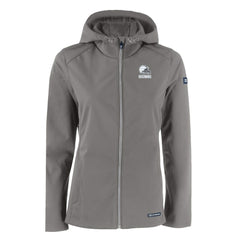 NFL Cleveland Browns Cutter & Buck Women's Evoke Eco Softshell Recycled Full-Zip Hoodie Jacket