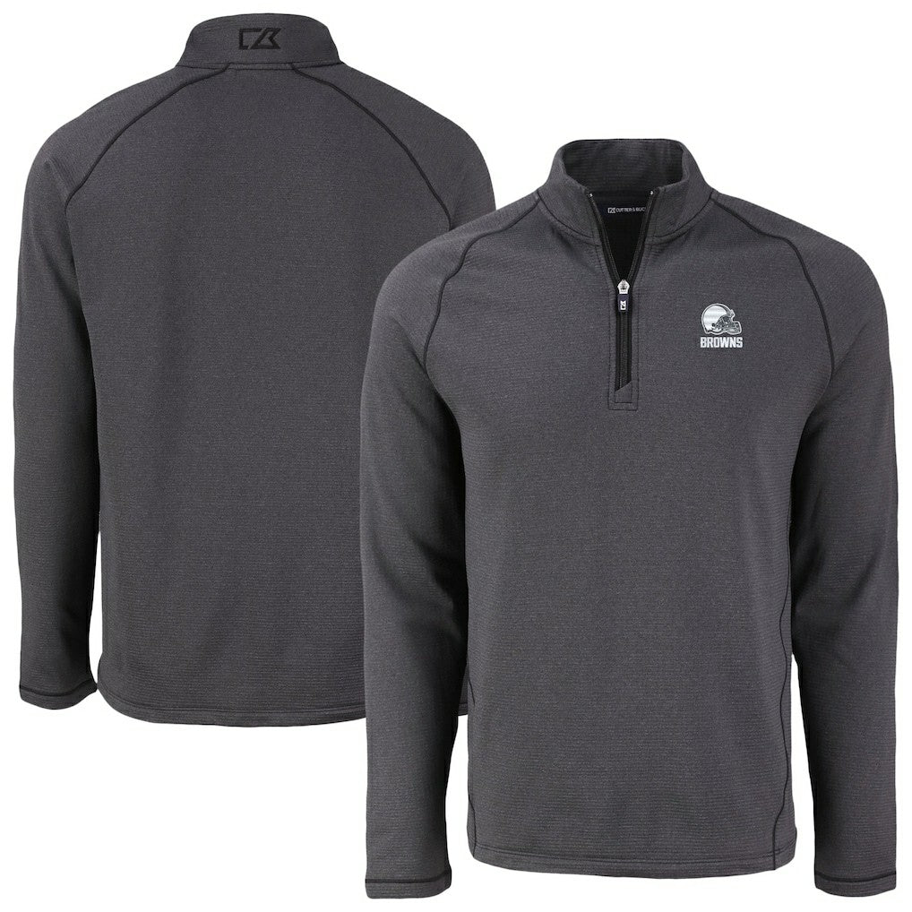 NFL Cleveland Browns Cutter & Buck Peshastin Eco Fleece Recycled Half-Zip Pullover