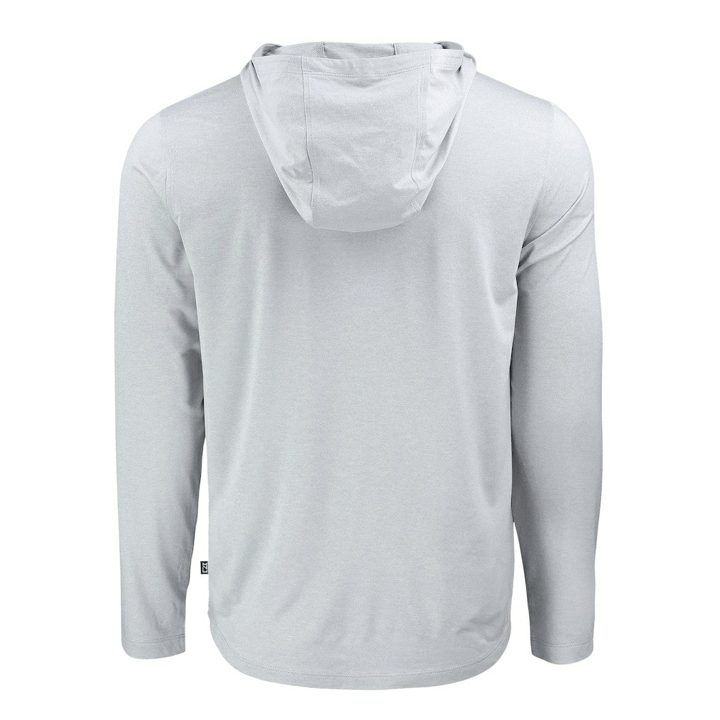 NFL Cleveland Browns Cutter & Buck Coastline Epic Comfort Eco Recycled Long Sleeve Hooded T-Shirt
