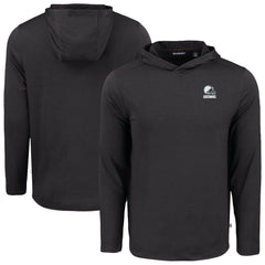 NFL Cleveland Browns Cutter & Buck Coastline Epic Comfort Eco Recycled Long Sleeve Hooded T-Shirt