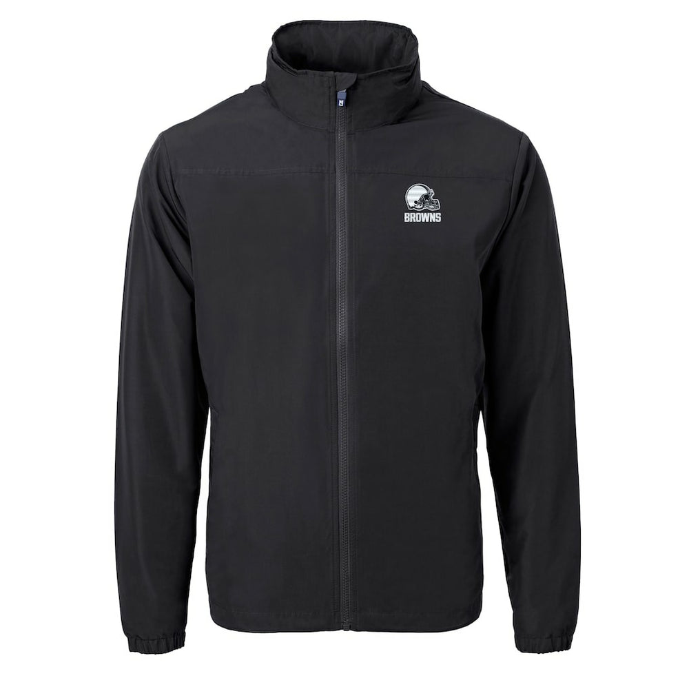NFL Cleveland Browns Cutter & Buck Charter Eco Recycled Full-Zip Hoodie Jacket