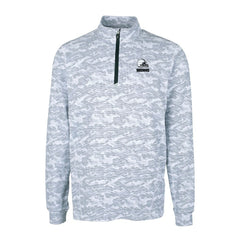 NFL Cleveland Browns Cutter & Buck Big & Tall Traverse Stretch Eco Camo Print Quarter-Zip Top
