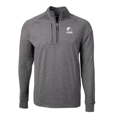 NFL Cleveland Browns Cutter & Buck Big & Tall Adapt Eco Knit Quarter-Zip Top