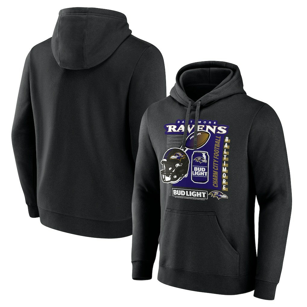NFL Baltimore Ravens Bud Light Pullover Hoodie