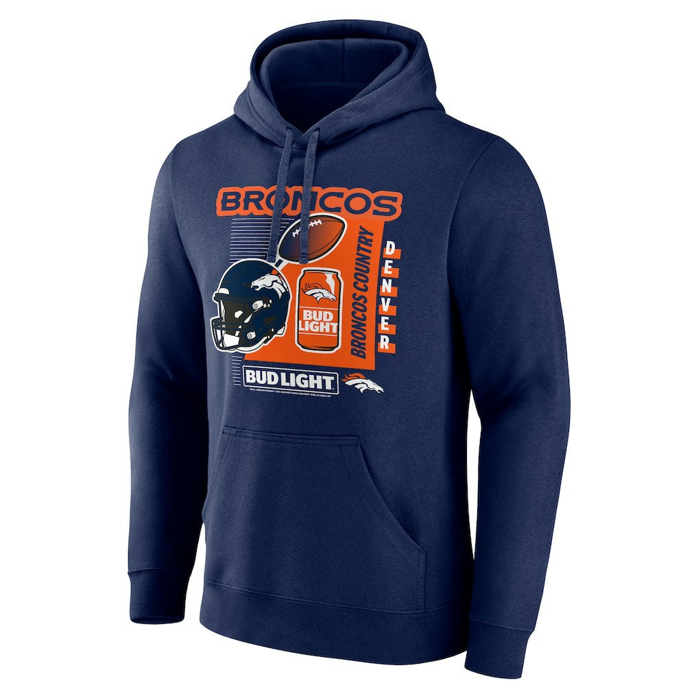 NFL Denver Broncos Bud Light Pullover Hoodie