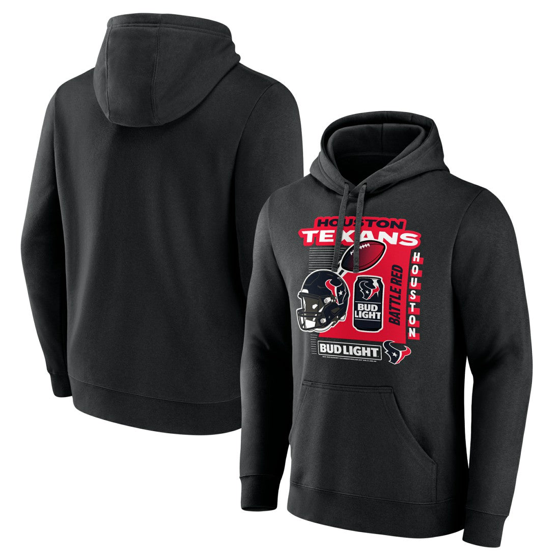NFL Houston Texans Bud Light Pullover Hoodie