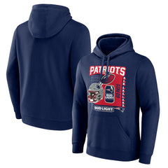 NFL New England Patriots Bud Light Pullover Hoodie