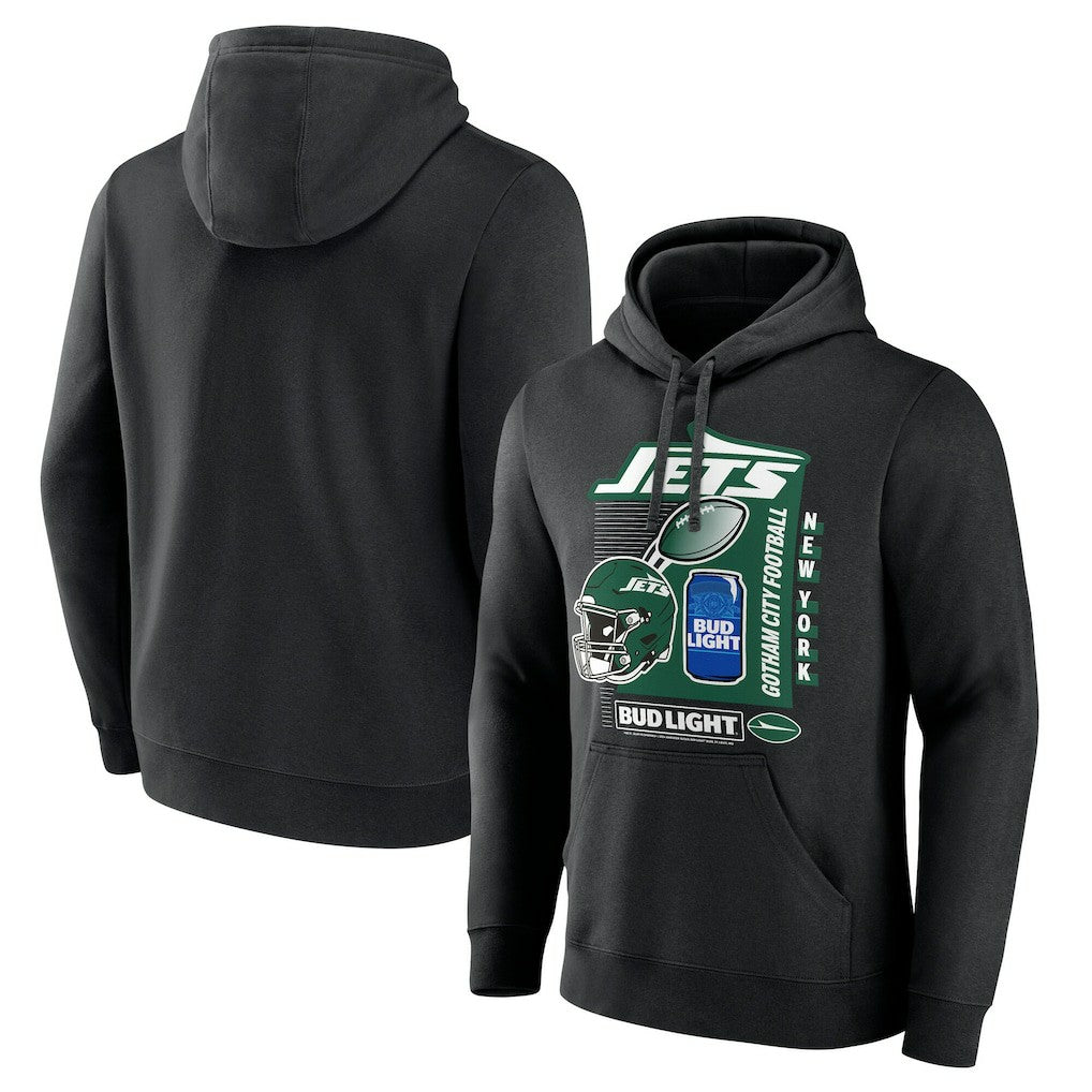 NFL New York Jets Bud Light Pullover Hoodie