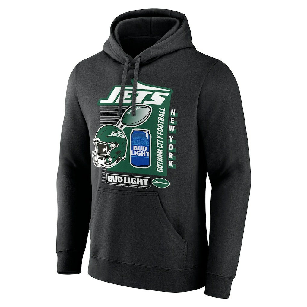 NFL New York Jets Bud Light Pullover Hoodie
