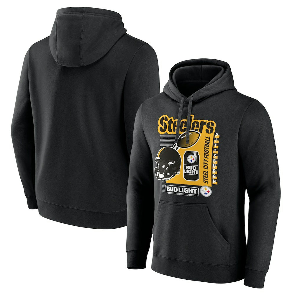 NFL Pittsburgh Steelers Bud Light Pullover Hoodie