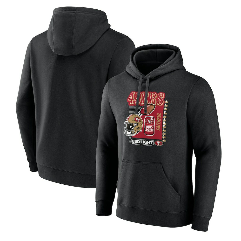 NFL San Francisco 49ers Bud Light Pullover Hoodie