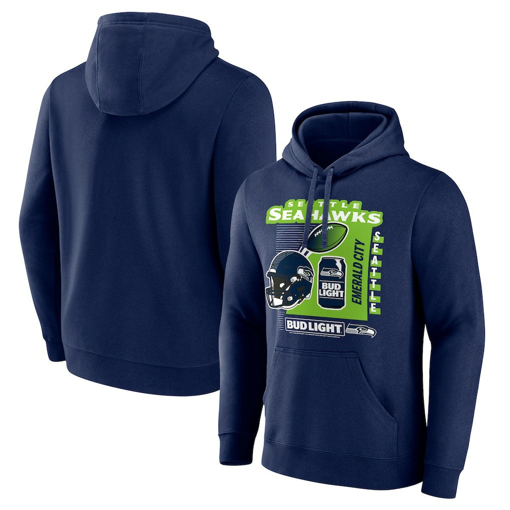 NFL Seattle Seahawks Bud Light Pullover Hoodie