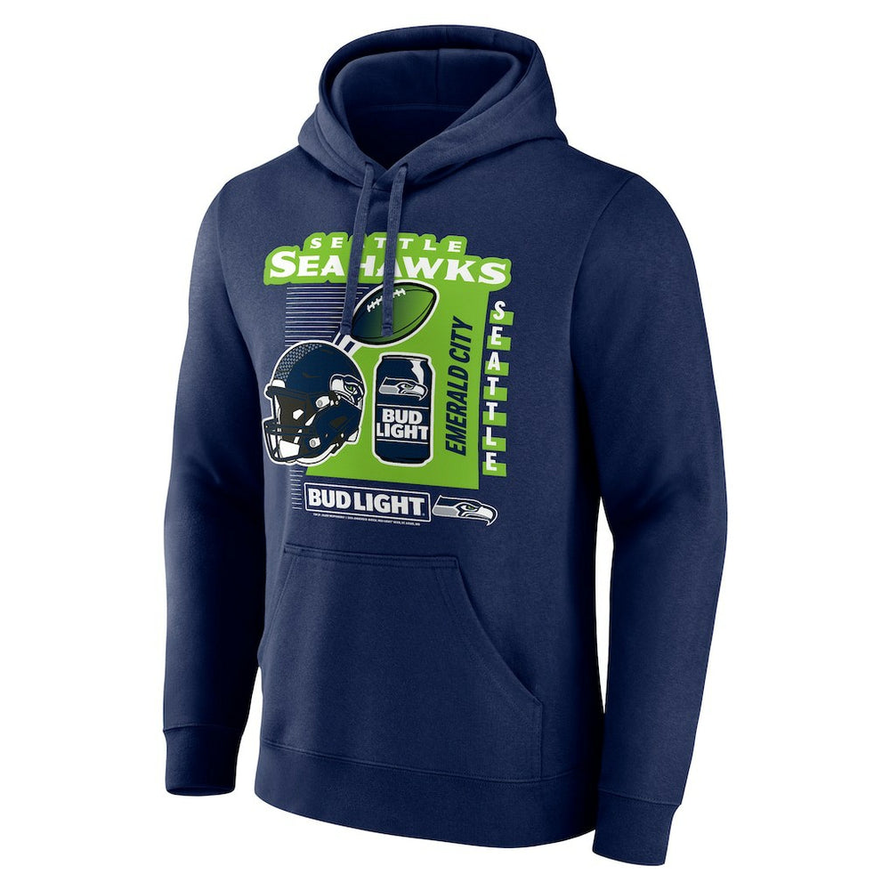 NFL Seattle Seahawks Bud Light Pullover Hoodie