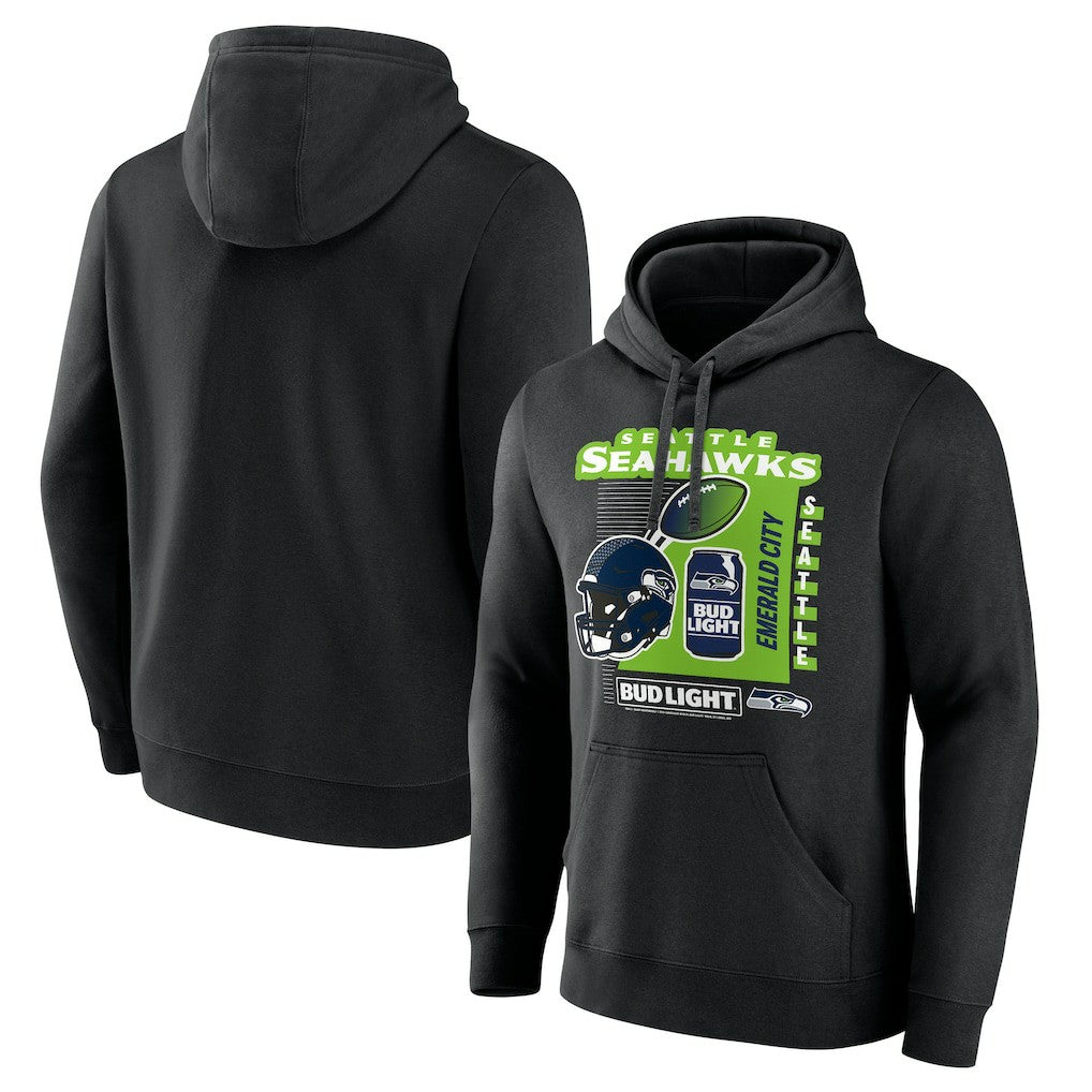 NFL Seattle Seahawks Bud Light Pullover Hoodie