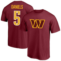 NFL Washington Commanders Jayden Daniels  Big & Tall Player Name & Number T-Shirt