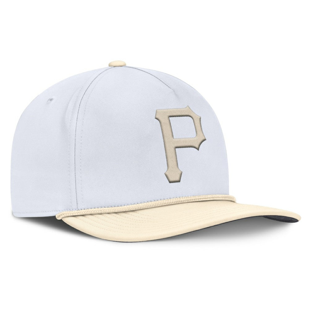 Pittsburgh Pirates Pro Performance Snapback Hat - White/Cream | Nike