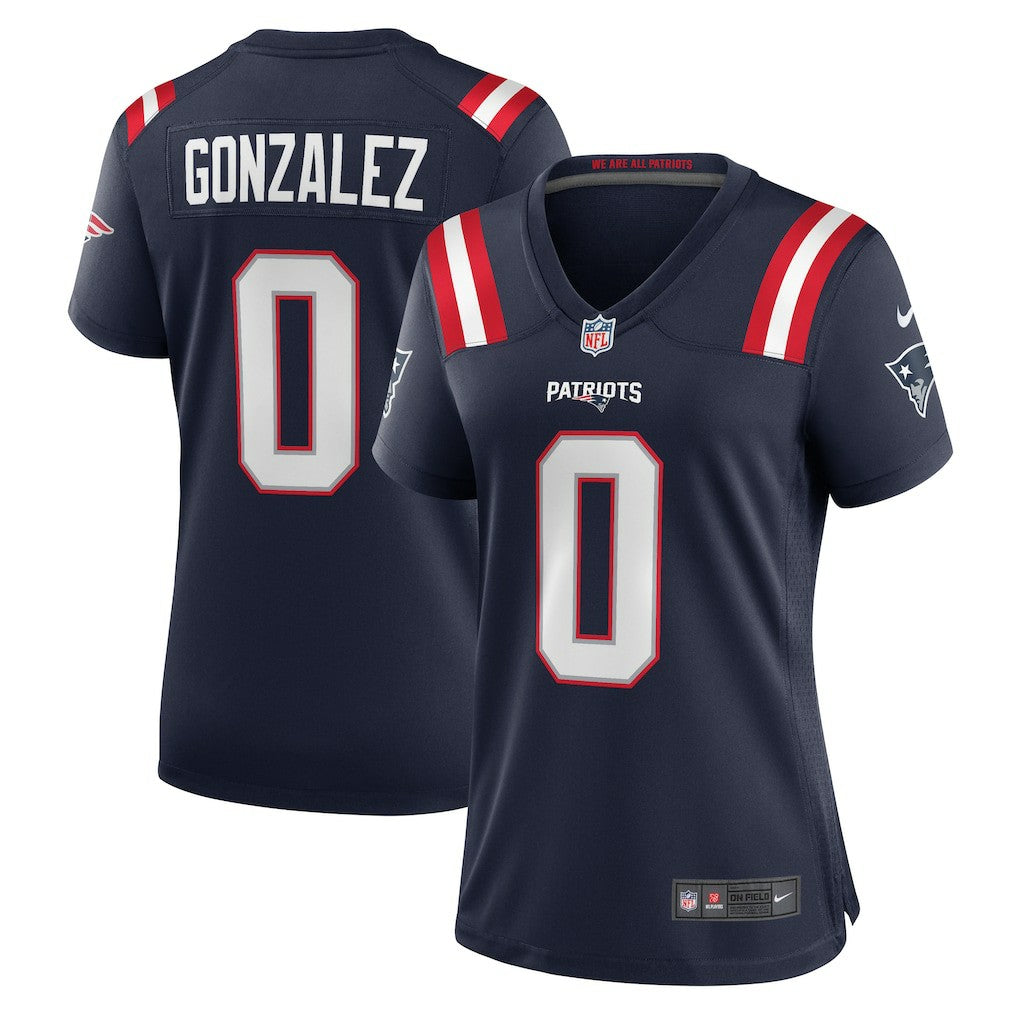 NFL New England Patriots Christian Gonzalez  Women's Team Game Jersey