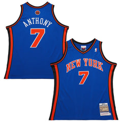 Carmelo Anthony New York Knicks 2010/11 Hardwood Classics Authentic Jersey - Blue | Mitchell & Ness discount