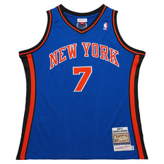 Carmelo Anthony New York Knicks 2010/11 Hardwood Classics Authentic Jersey - Blue | Mitchell & Ness discount