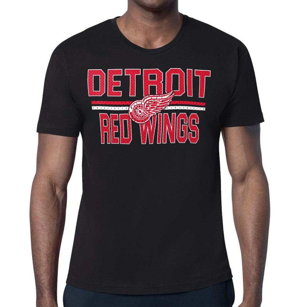 Detroit Red Wings Starter Mesh Look Team Name T-Shirt