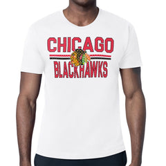 Chicago Blackhawks Starter Mesh Look Team Name T-Shirt