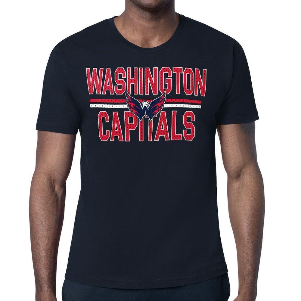 Washington Capitals Starter Mesh Look Team Name T-Shirt