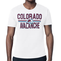 Colorado Avalanche Starter Mesh Look Team Name T-Shirt