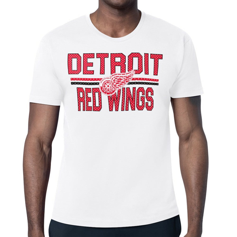 Detroit Red Wings Starter Mesh Look Team Name T-Shirt