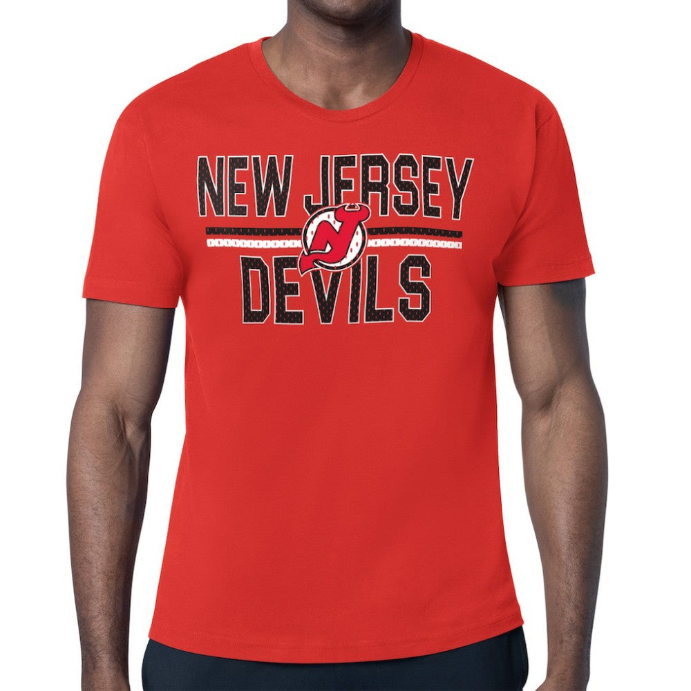 New Jersey Devils Starter Mesh Look Team Name T-Shirt
