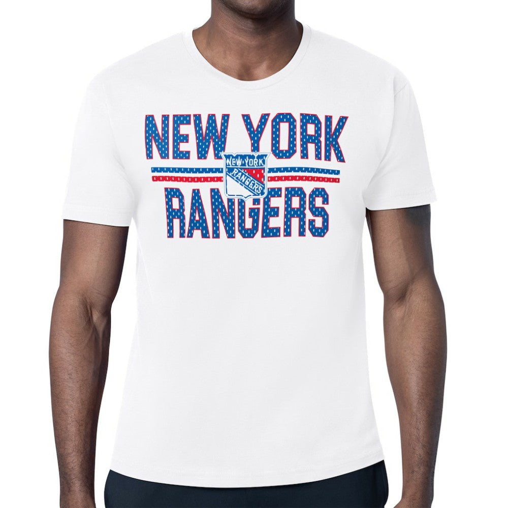 New York Rangers Starter Mesh Look Team Name T-Shirt