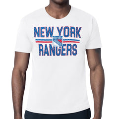 New York Rangers Starter Mesh Look Team Name T-Shirt