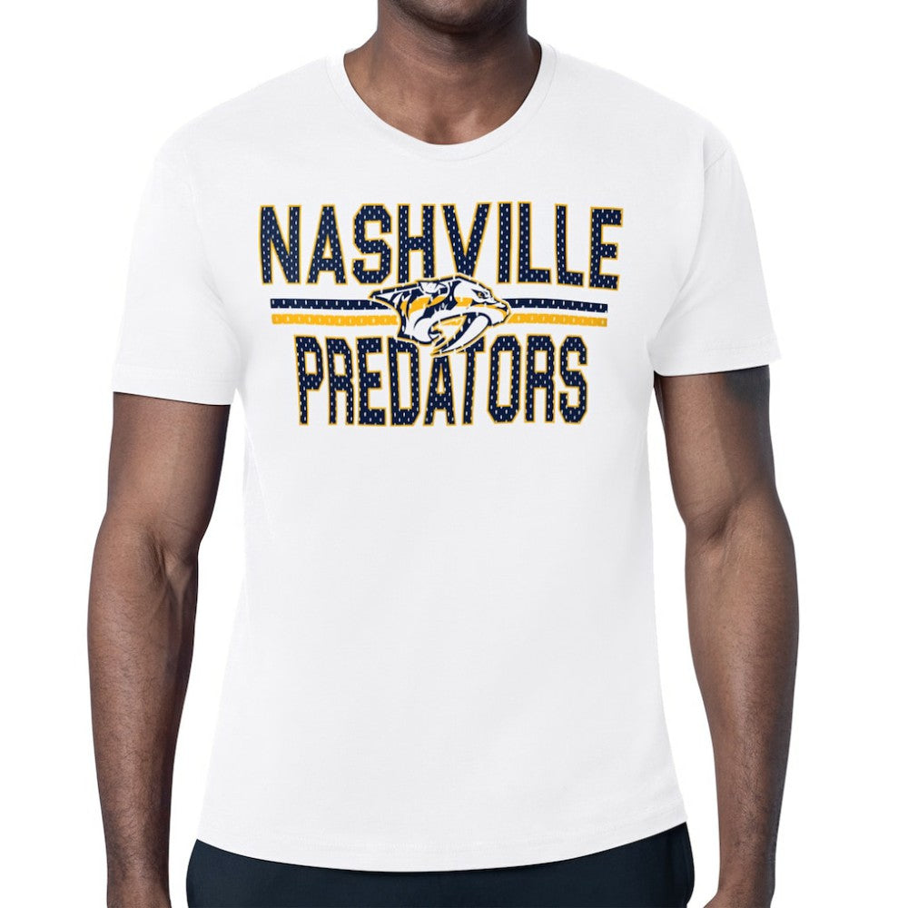 Nashville Predators Starter Mesh Look Team Name T-Shirt