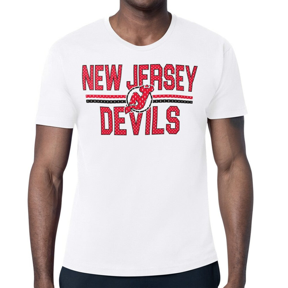 New Jersey Devils Starter Mesh Look Team Name T-Shirt