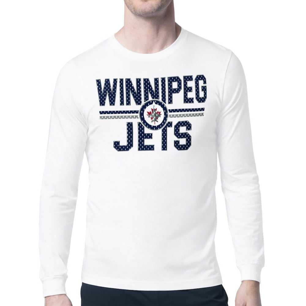 Winnipeg Jets Starter Mesh Look Team Name Long Sleeve T-Shirt