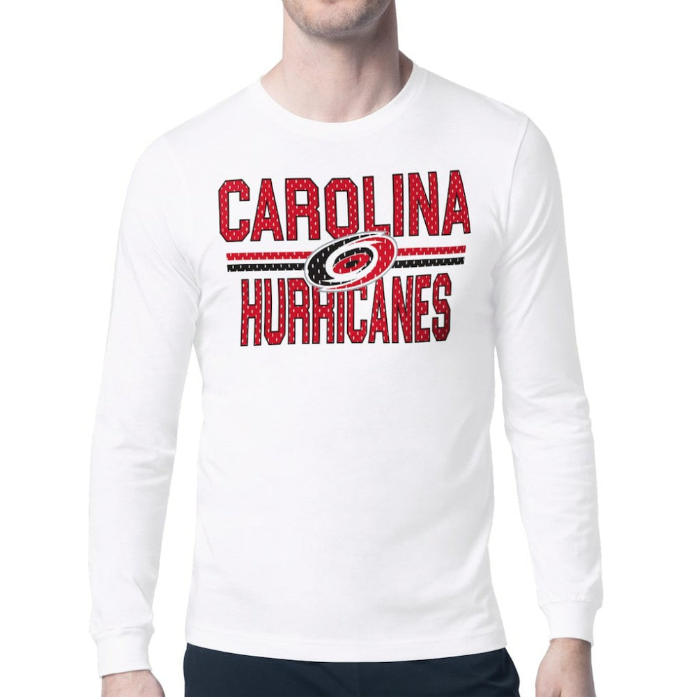 Carolina Hurricanes Starter Mesh Look Team Name Long Sleeve T-Shirt