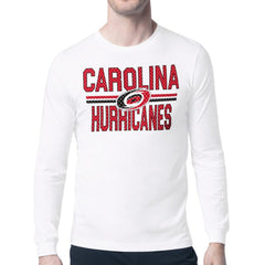 Carolina Hurricanes Starter Mesh Look Team Name Long Sleeve T-Shirt