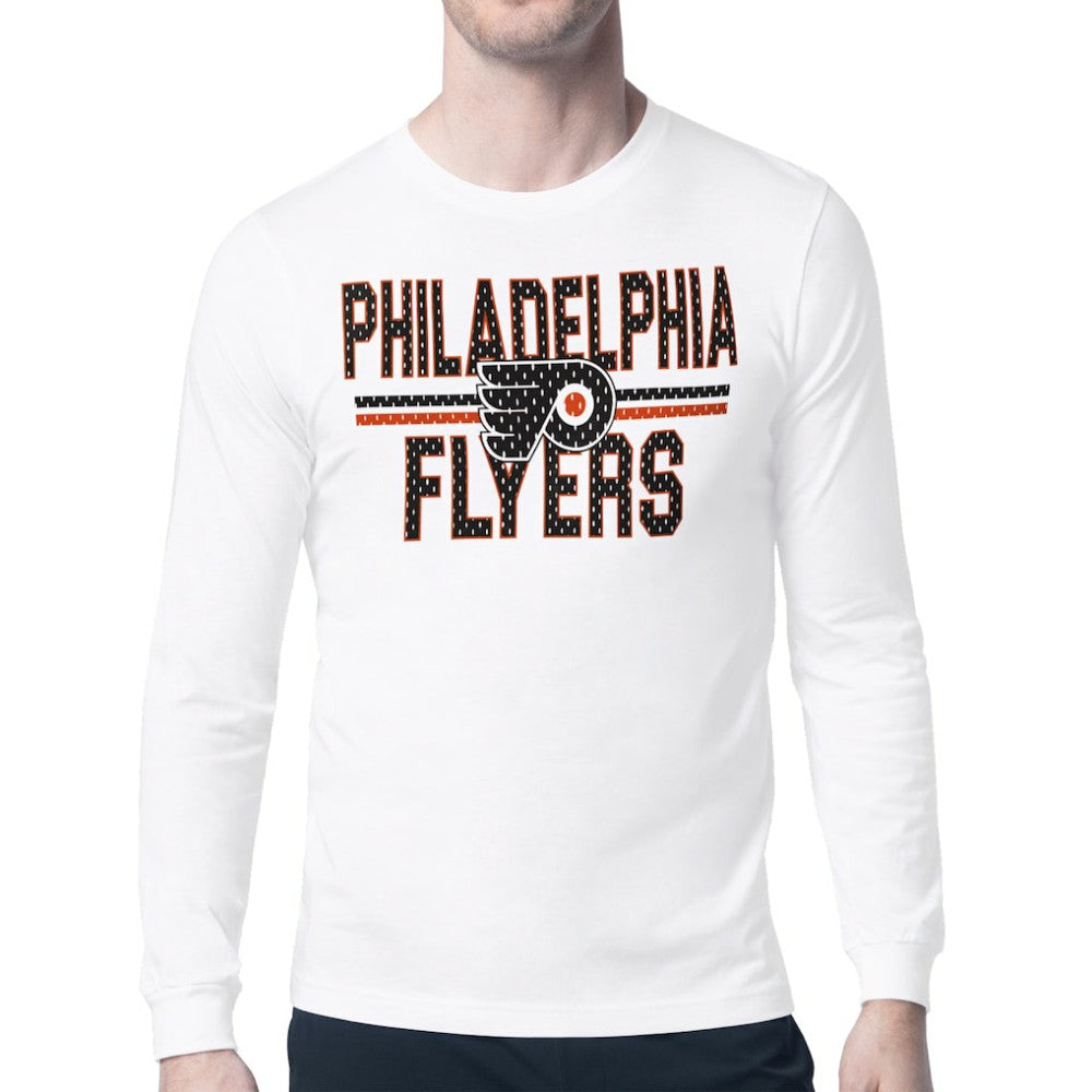 Philadelphia Flyers Starter Mesh Look Team Name Long Sleeve T-Shirt