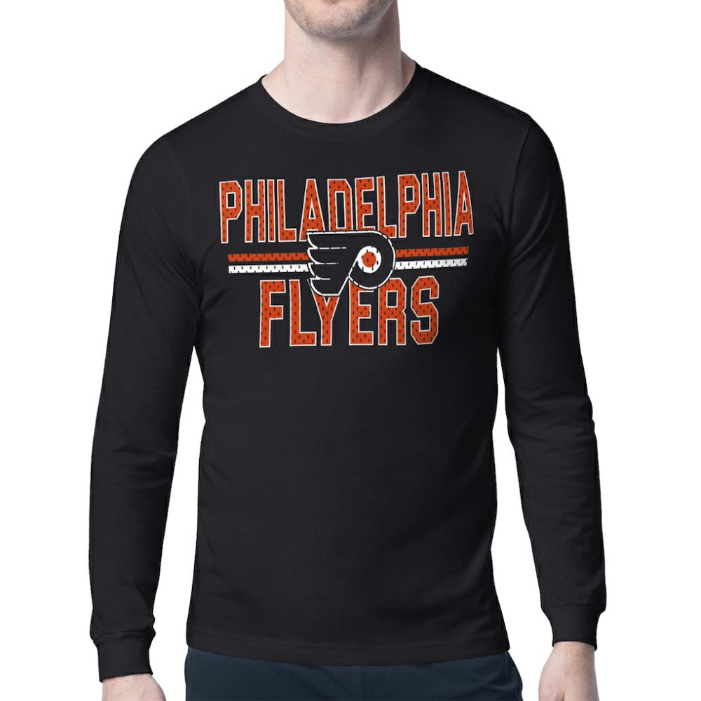 Philadelphia Flyers Starter Mesh Look Team Name Long Sleeve T-Shirt
