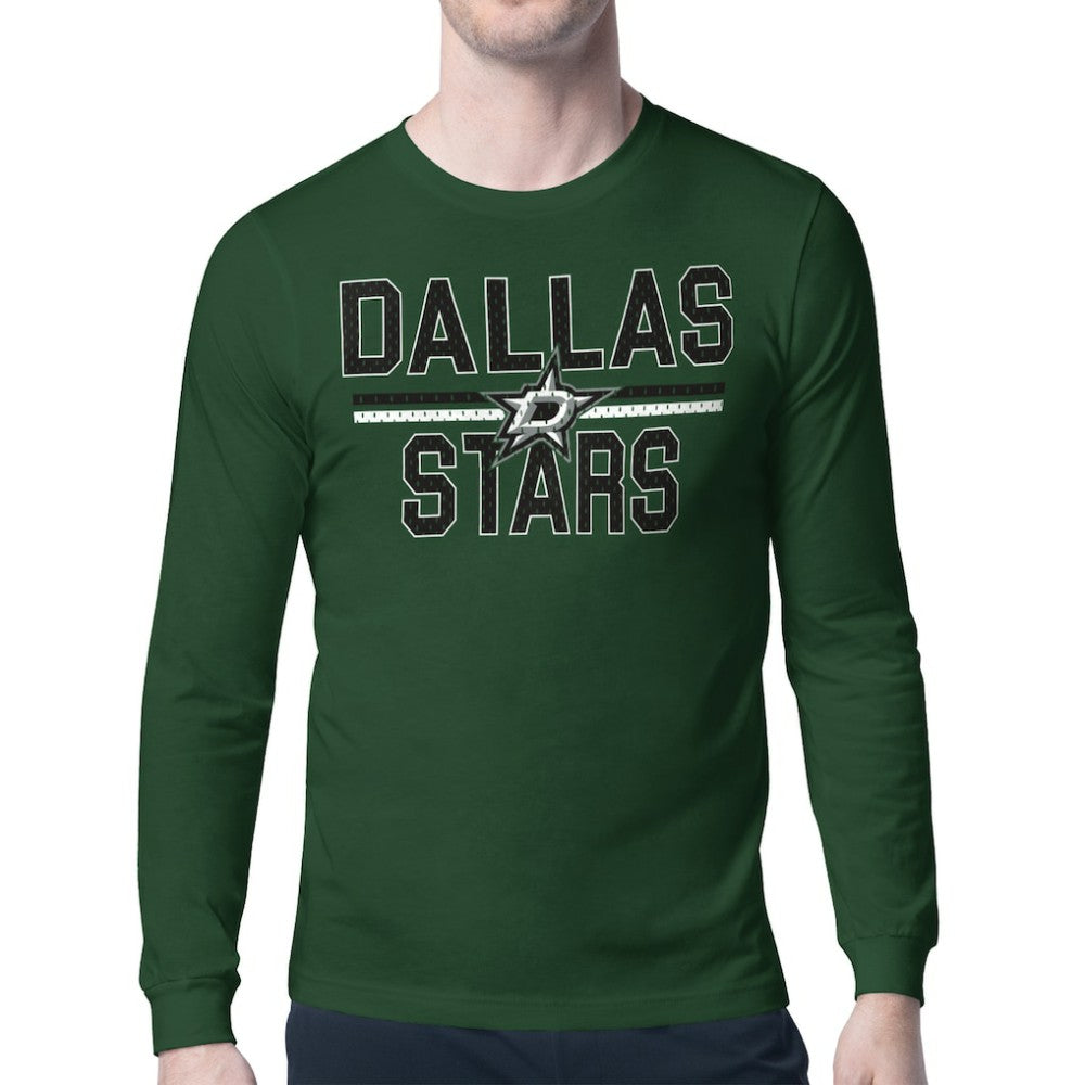 Dallas Stars Starter Mesh Look Team Name Long Sleeve T-Shirt
