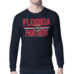 Florida Panthers Starter Mesh Look Team Name Long Sleeve T-Shirt