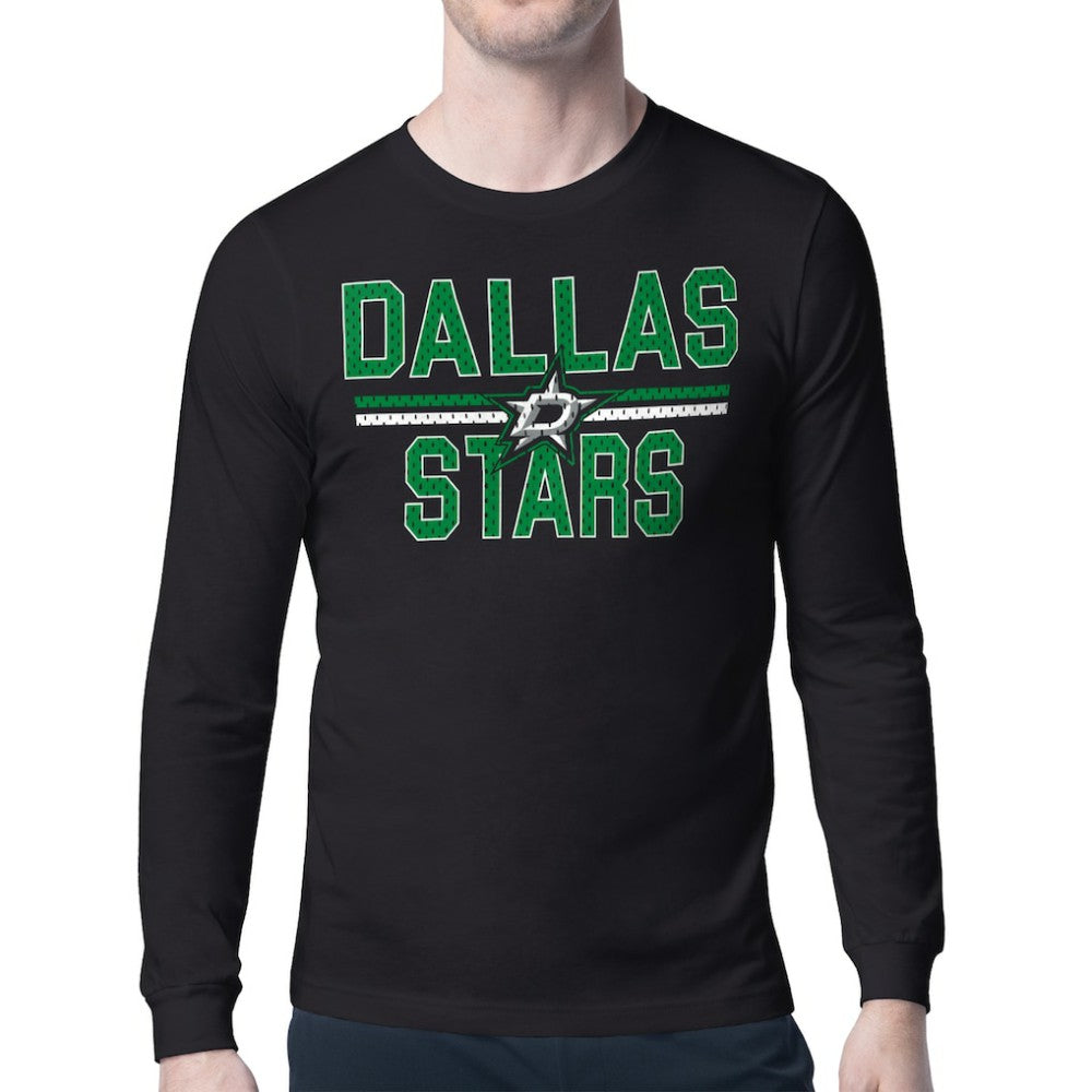 Dallas Stars Starter Mesh Look Team Name Long Sleeve T-Shirt