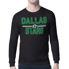 Dallas Stars Starter Mesh Look Team Name Long Sleeve T-Shirt